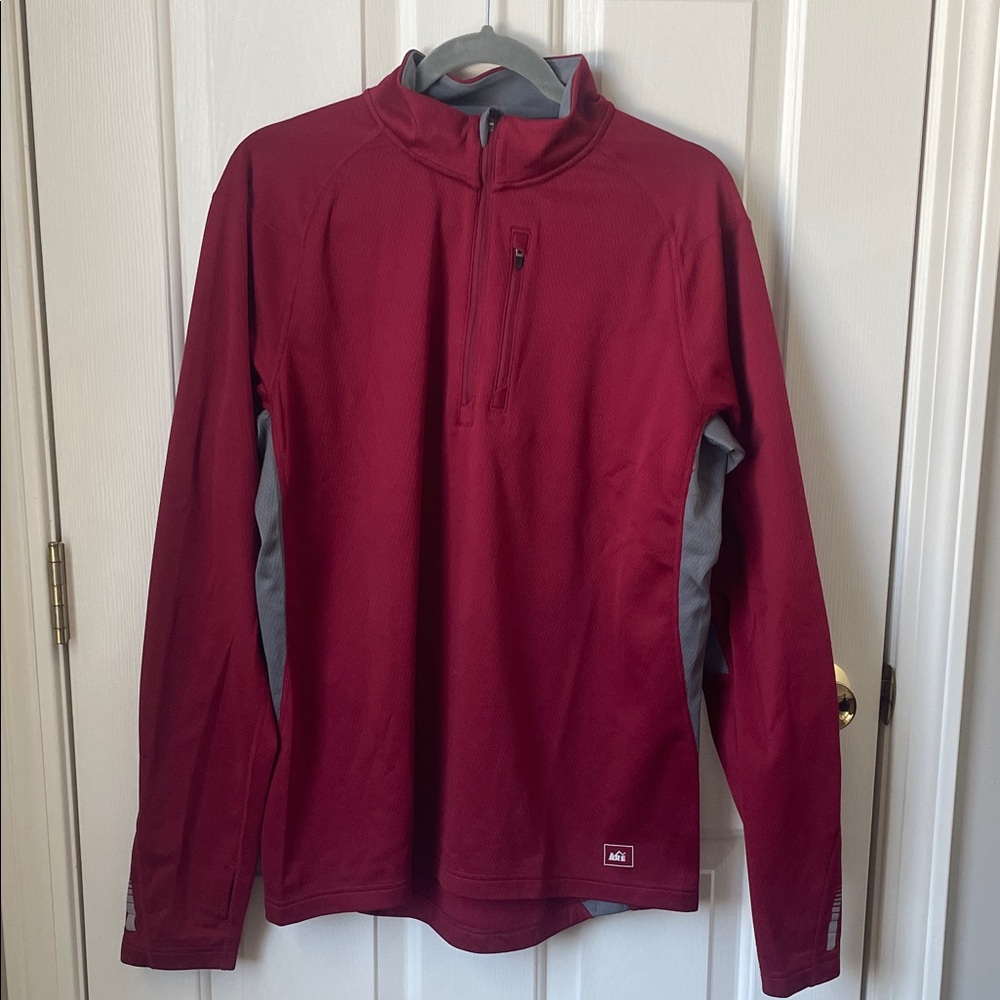 REI Men's Red Quarter Zip
